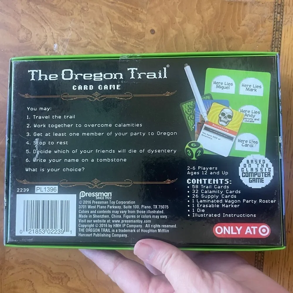 The Oregón Trail Card Game
